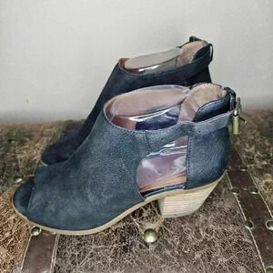 Lucky brand Barimo Open toed black leather
